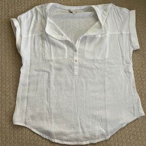 White Lucky Brand, Women's Medium Top, Short sleeves